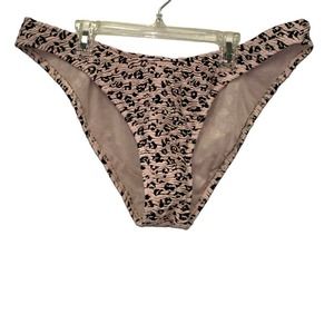 NWOT Xhilaration Pink Animal Print Bikini Bottoms